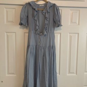 Doen Poet Dress in Light Blue